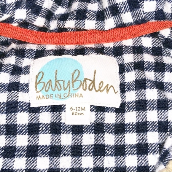 Baby Boden Brown Teddy Bear Sherpa Button Up Coat Size 6-12M - Picture 2 of 8